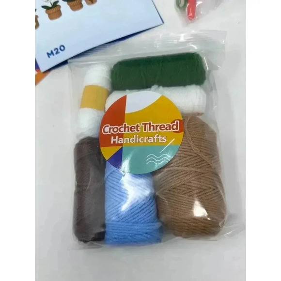 Crochet for Beginner Mini Flowers Potted Plants - Fun for Kids and Adults - Picture 5 of 7